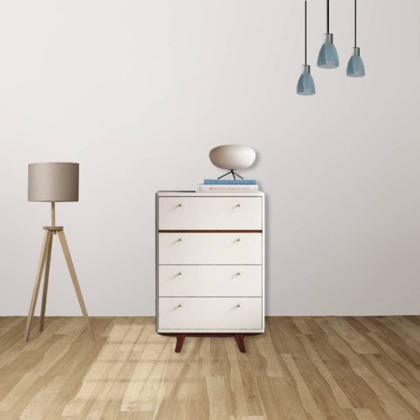 Honley Interior– Four Drawer Chest with Wooden Base