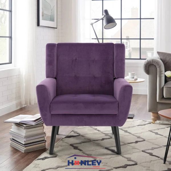 Luxurious Purple Sofa Armchair