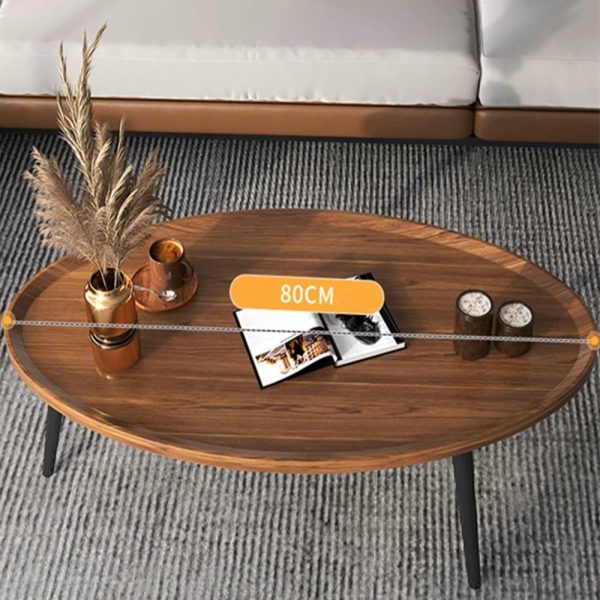 Wooden Oval Coffee Table