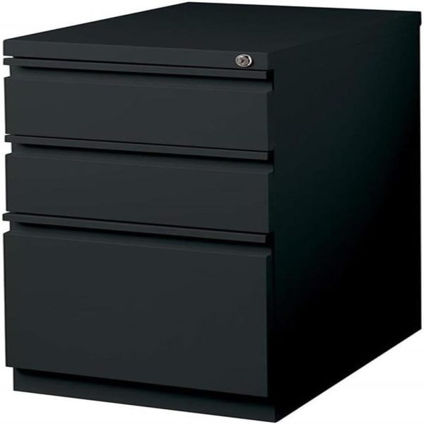 Deep Box-Box-File Mobile Pedestal in (Black)