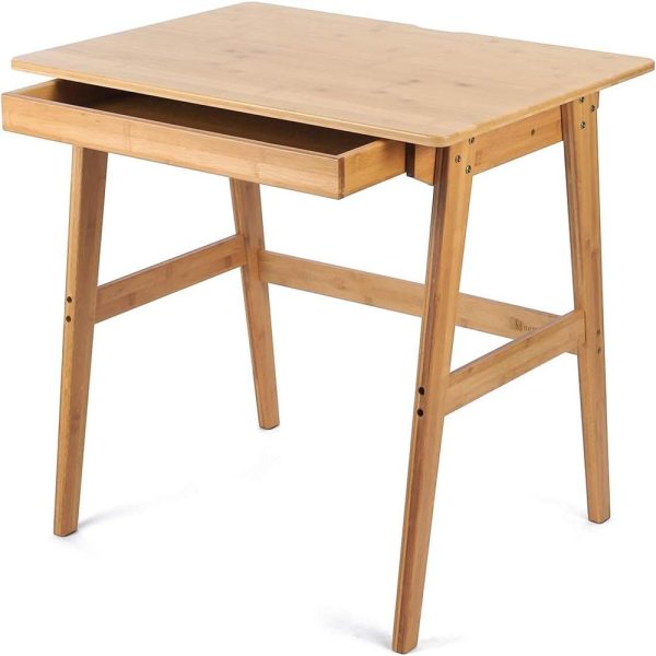 Home Office Table with Large Drawer, Modern Furniture Simple Study Makeup Workstation